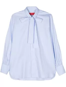 Wild Cashmere long-sleeve cotton shirt, синий