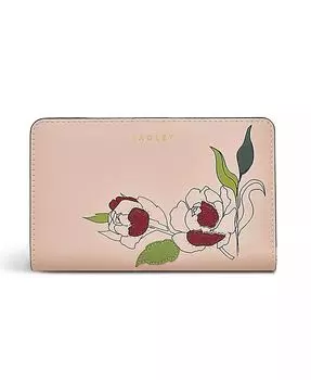Wild Roses — средний кошелек двойного сложения Radley London, розовый