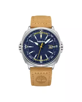 Williston TDWGB2230803 мужские кожаные часы с коричневым ремешком Timberland, коричневый