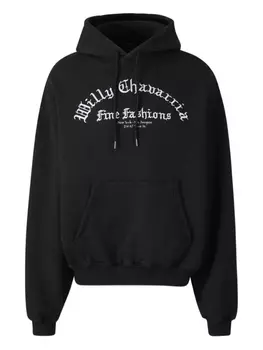 Willy Chavarria базовое худи, черный