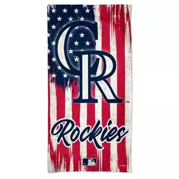 WinCraft Colorado Rockies 60 x 30 дюймов Пляжное полотенце Patriotic Spectra