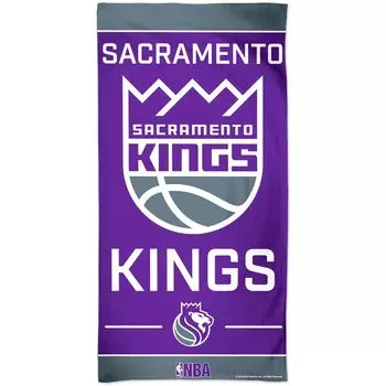 WinCraft Sacramento Kings 30 x 60 дюймов пляжное полотенце из волокна
