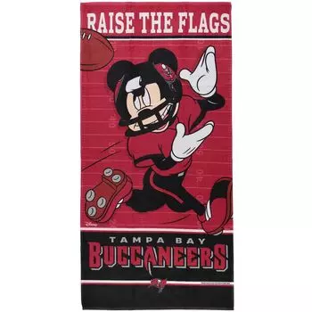 WinCraft Tampa Bay Buccaneers 30 x 60 дюймов Пляжное полотенце Disney Mickey Mouse Spectra