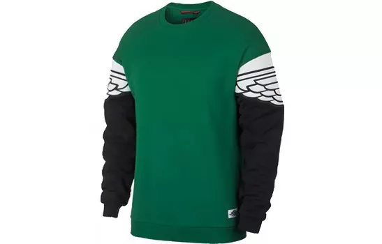 WINGS CLASSIC CREW Толстовка мужская зеленая Jordan, зеленый