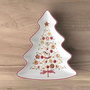 Winter Bakery Delight большая елочная миска Villeroy & Boch, красный