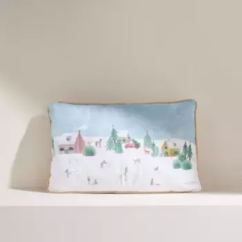 Winter Villager прямоугольная декоративная подушка El Corte Ingls, синий