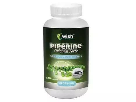 Wish, Биологически активная добавка Piperine Original Forte Plus 8в1, 120 капсул