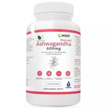 Wish, Экстракт Ашваганды 600мг 90 капс