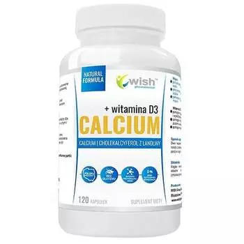 Wish, Кальций + Витамин D3 120 капс.