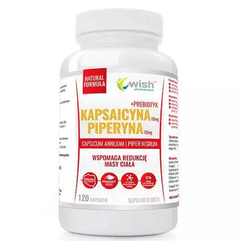 Wish, Капсаицин 10мг+пиперин 10мг 120 капс