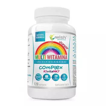 Wish Мультивитаминный комплекс Юниор 120 капсул Wish Pharmaceutical