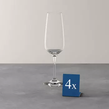 виво | Набор стеклянных бокалов для шампанского Villeroy & Boch Group Voice Basic, 4 шт Villeroy & Boch, прозрачный