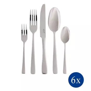 виво | Набор столовых приборов Villeroy & Boch Group Voice Basic, 30 предметов Villeroy & Boch, белый
