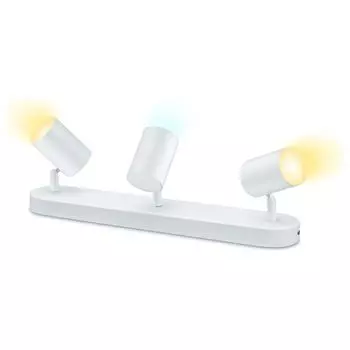 WiZ Светодиодный настенно-потолочный точечный светильник белого цвета 3x 5 Вт 1035 лм 2700-6500 К, белый