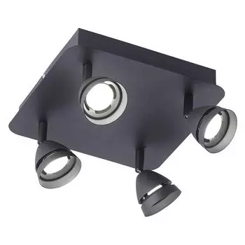 WIZ Светодиодный потолочный точечный светильник Gemini, черный, 4xRGBW TRIO