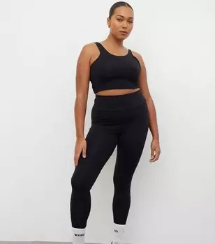 WKNDGIRL Черные леггинсы с высокой талией WKNDGIRL, черный