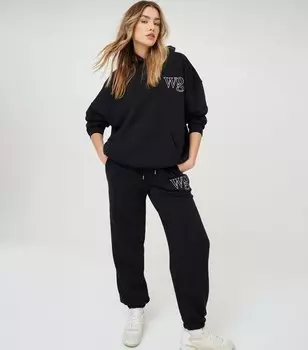 WKNDGIRL Черные свободные джоггеры WG WG WKNDGIRL, черный