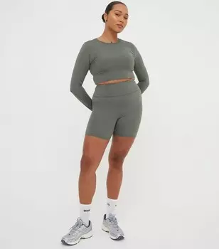 WKNDGIRL Оливковые велосипедки WKNDGIRL, оливковый