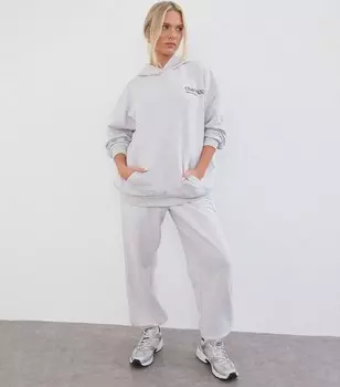 WKNDGIRL Серые джоггеры оверсайз WKNDGIRL, серый