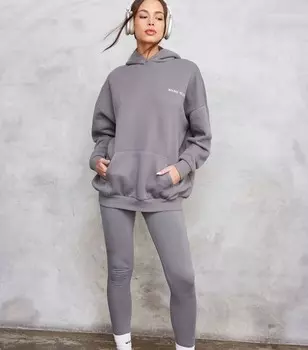 WKNDGIRL Серый комплект из худи и леггинсов WKNDGIRL, серый