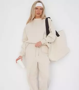 WKNDGIRL Толстовка оверсайз Stone Varsity WKNDGIRL, светло-серый