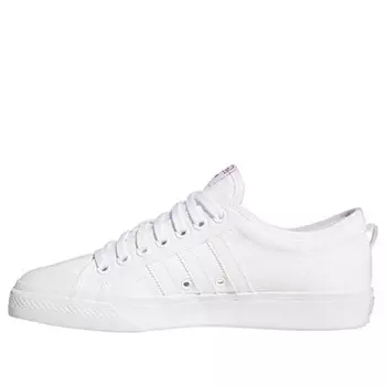Кроссовки Adidas Originals Nizza Trefoil Sneakers Women's, белый/красный