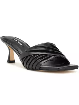 WNAZALA3 Женские туфли без шнуровки из искусственной кожи на каблуке «котенок» Nine West, черный