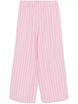 WOERA брюки в полоску, розовый