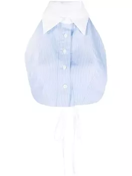 WOERA укороченный топ без рукавов, синий