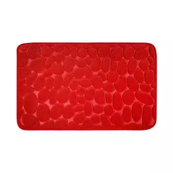 WohnDirect мягкий коврик для ванной из пены с эффектом памяти LONDON красный 50 x 80 см