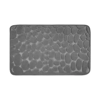 WohnDirect мягкий коврик для ванной из пены с эффектом памяти LONDON серый 50 x 80 см