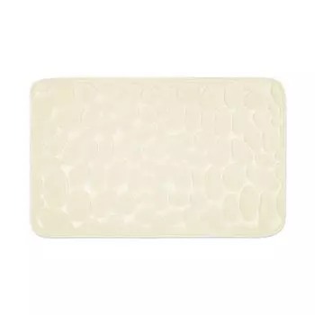 WohnDirect мягкий коврик для ванной из пены с эффектом памяти LONDON кремовый 50 x 80 см, бежевый