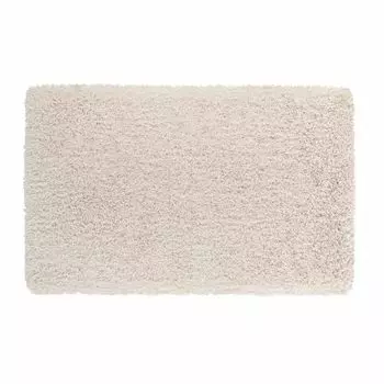 WohnDirect пушистый коврик для ванной премиум-класса с высоким ворсом VIENNA кремовый 50 x 80 см, бежевый