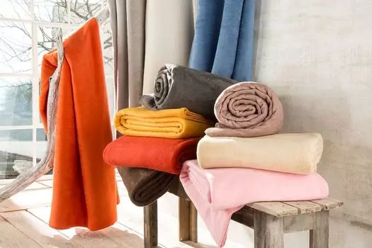 WOHNWOHL мягкое одеяло 150х200см - мягкое покрывало - одеяло для дивана - одеяло - спальное одеяло - хлопковое одеяло - разные цвета, цвета: круги