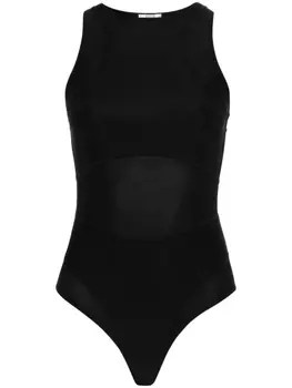 Wolford боди Active Flow со вставками, черный
