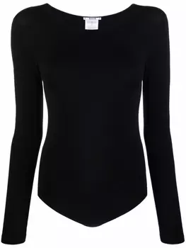 Wolford боди Berlin с длинными рукавами, черный