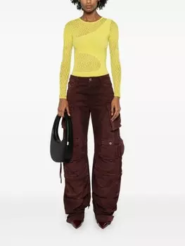 Wolford боди с перфорацией, желтый