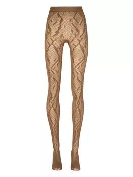 Wolford колготки Python Net, коричневый