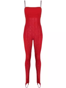 Wolford комбинезон из коллаборации с Simkhai, красный