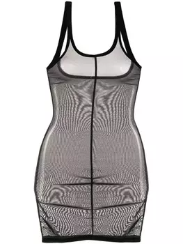 Wolford корректирующее платье из тюля, черный