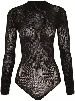 Wolford кружевное боди, черный
