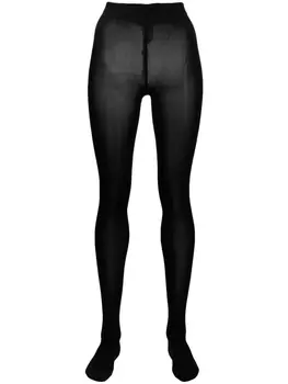 Wolford полупрозрачные колготки, черный