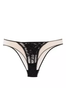 Wolford полупрозрачные трусы-брифы, черный