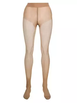 Wolford прозрачные колготки Pure 10, нейтральный цвет