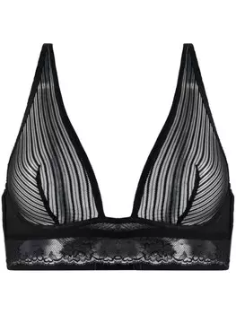 Wolford сетчатый бюстгальтер с мягкими чашками, черный