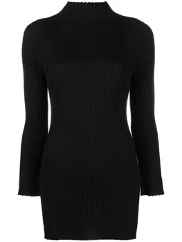 Wolford шерстяной топ в рубчик, черный
