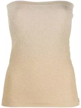 Wolford топ без бретелей, золотистый