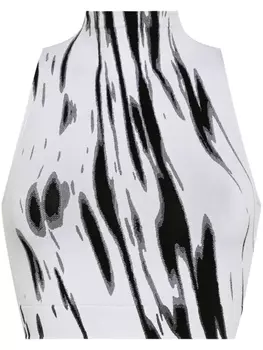 Wolford топ вязки интарсия с высоким воротником, серый
