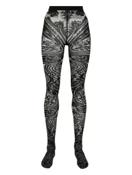 Wolford жаккардовые колготки Body Tattoo, серый