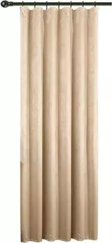 WOLTU 1гардина, непрозрачная, с рюшами, 135x245см, цвет шампанского, светло-желтый
